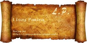 Liszy Pamina névjegykártya